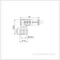 M12 conector femenino 3 en ángulo recto con cable